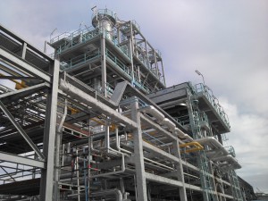 L'usine Osilub peu de temps après sa mise en service, en 2012.