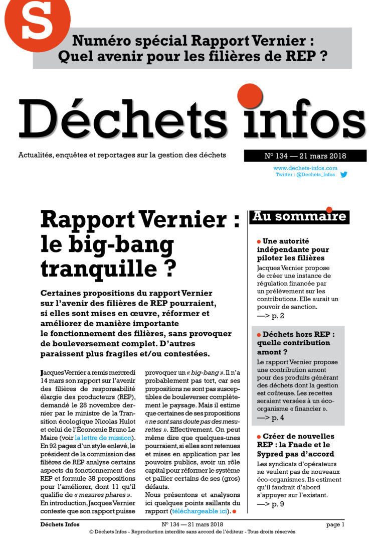 Reportage Complet Les Dechets De La Honte Déchets Infos n° 134 — 21 mars 2018
